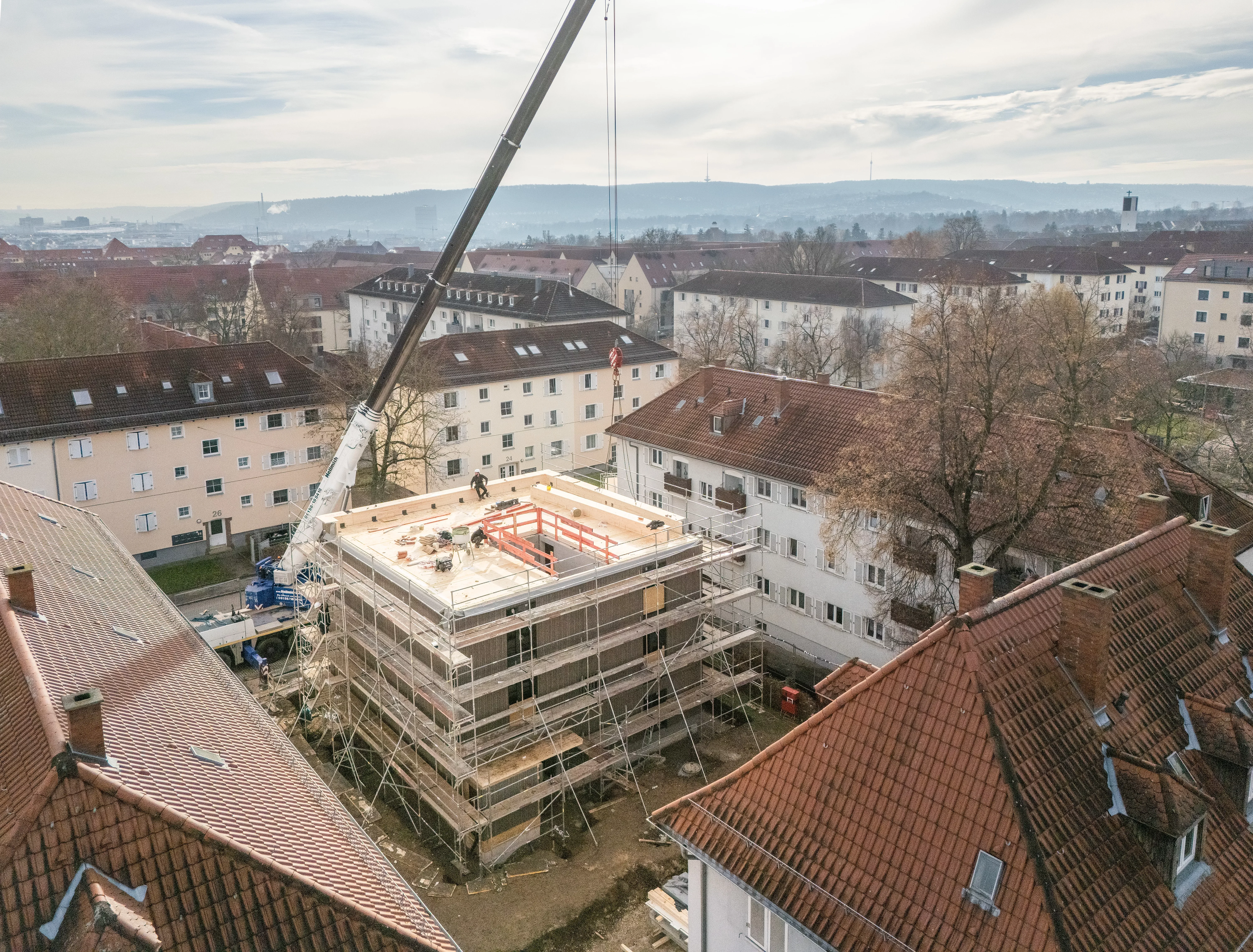 Serielles Bauen_Punkthaus Nokera Stuttgart