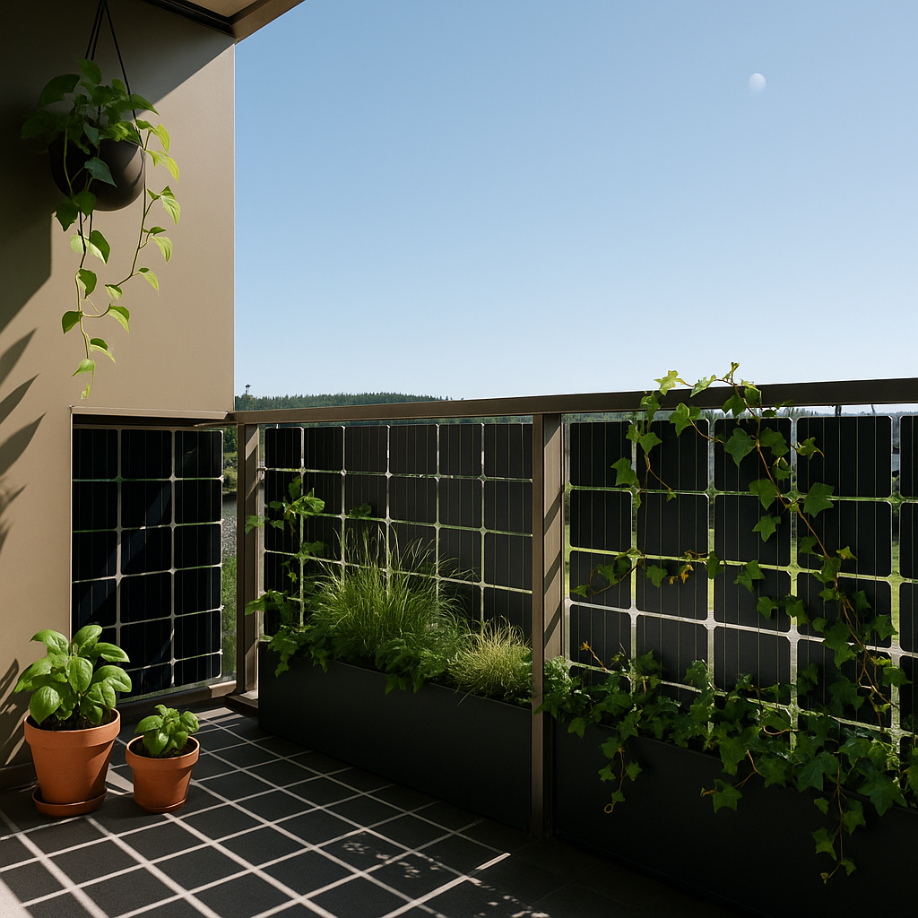 PV balcony with greenery